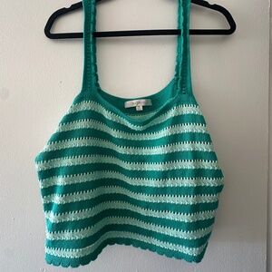FLAT WHITE CROCHET TANK TOP